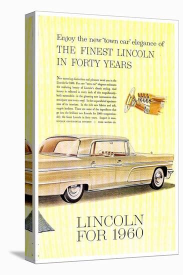 Lincoln 1960 Town Car Elegance-null-Stretched Canvas