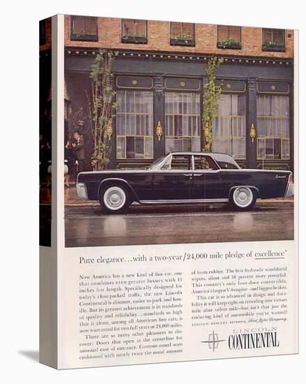 Lincoln 1961 Advanced Design-null-Stretched Canvas