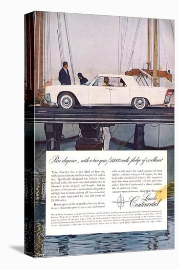 Lincoln 1961 Largest V-8-null-Stretched Canvas