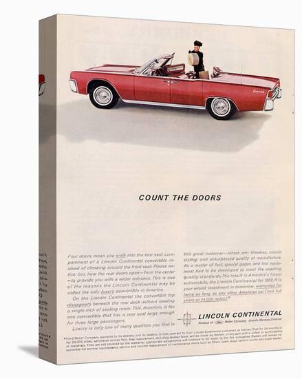 Lincoln 1962 - Count the Doors-null-Stretched Canvas