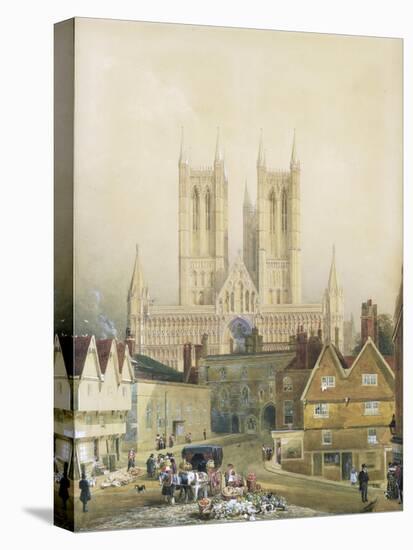 Lincoln Cathedral, 19th Century-Peter De Wint-Premier Image Canvas