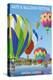 Lincoln, Illinois - Illinois Arts and Balloon Festival - Hot Air Balloons-Lantern Press-Stretched Canvas