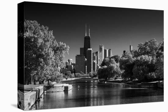 Lincoln Park Lagoon Chicago BW-Steve Gadomski-Premier Image Canvas