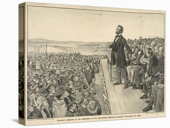 Lincoln's Address at the Dedication of the Gettysburg National Cemetery-null-Premier Image Canvas