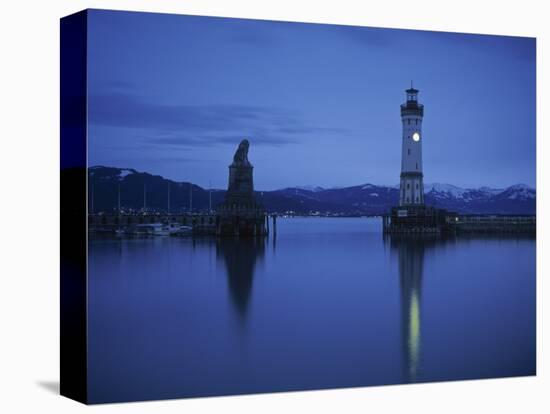 Lindau Lighthouse, Lake Konstanz, Germany-Demetrio Carrasco-Premier Image Canvas