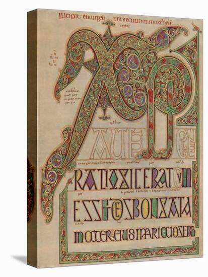 'Lindisfarne Gospels, 'Christi autem' page. British Museum', c700 AD, (1935)-Unknown-Premier Image Canvas