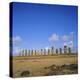 Line of Statues, Ahu Tongariki, Easter Island, Chile-Geoff Renner-Premier Image Canvas