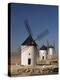 Line of Windmills Above the Village of Consuegra, Ruta De Don Quixote, Castile La Mancha, Spain-Michael Busselle-Premier Image Canvas