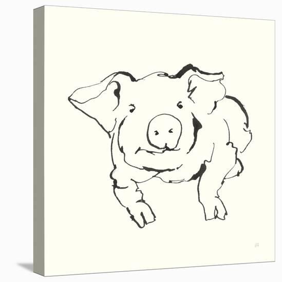 Line Pig II-Chris Paschke-Stretched Canvas