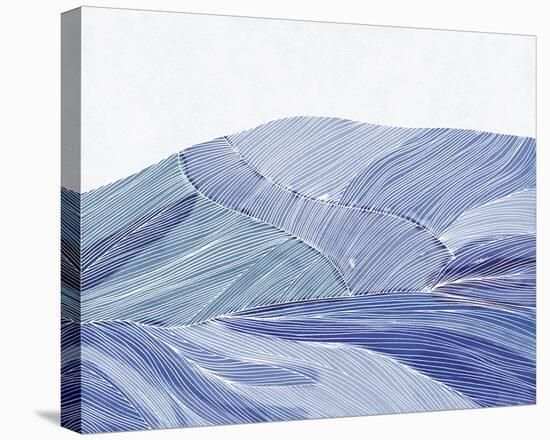 Linear Wave - Flow-Belle Poesia-Stretched Canvas