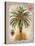 Linen Date Palm Tree-Chad Barrett-Stretched Canvas