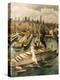 Liner Queen Elizabeth Takes Refuge in New York 1940-Achille Beltrame-Premier Image Canvas