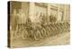 Lineup of Bicycle Couriers-null-Stretched Canvas