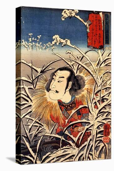 Lingering Snow at Ishiyama-Kuniyoshi Utagawa-Premier Image Canvas