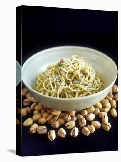 Linguine Al Pistacchio (Linguine with Pistachio Pesto)-Jean Cazals-Premier Image Canvas