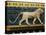 Lion, Glazed Brick Relief, 604-562 BC, Neo-Babylonian-null-Premier Image Canvas