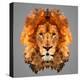 Lion Low Poly Portrait-kakmyc-Stretched Canvas