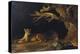 Lioness and Lion in a Cave-George Stubbs-Premier Image Canvas