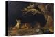 Lioness and Lion in a Cave-George Stubbs-Premier Image Canvas