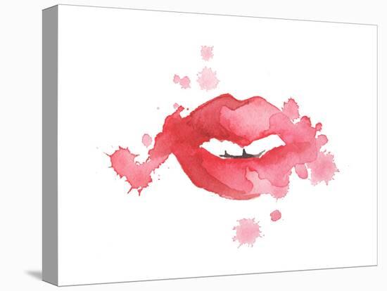 Lip Splash-Alicia Zyburt-Stretched Canvas