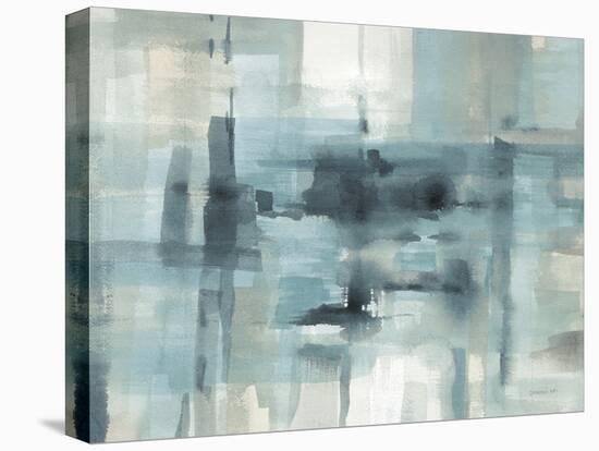 Liquid Structure Tranquil Aqua Crop-Danhui Nai-Stretched Canvas