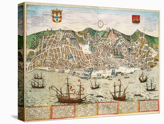 Lisboa, Atlas Civitates Orbis Terrarum,1576, Biblioteca de La Universidad de Salamanca, España-Braun and Hogenberg-Premier Image Canvas