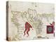 Lisbon and Tagus River Estuary from Atlas by Diego Homen, 1563-null-Premier Image Canvas