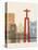 Lisbon Skyline Poster-paulrommer-Stretched Canvas