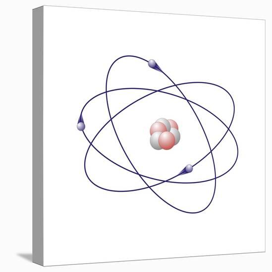 Lithium, Atomic Model-Friedrich Saurer-Premier Image Canvas