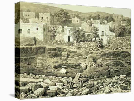 Lithograph of Excavations at the North Side of Quadrangle-null-Premier Image Canvas