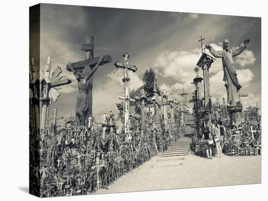 Lithuania, Central Lithuania, Siauliai, Hill of Crosses, Religious Pilgrimage Site-Walter Bibikow-Premier Image Canvas