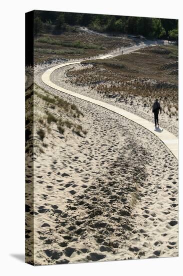 Lithuania, Curonian Spit, Perwalka, Drifting Sand Dune, Path-Catharina Lux-Premier Image Canvas