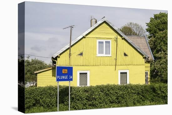 Lithuania, Siauliai, Wooden House Facade-Catharina Lux-Premier Image Canvas