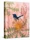 Little Blue Wren-Trudy Rice-Stretched Canvas