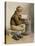 Little Boy Reading a Book-William Henry Hunt-Premier Image Canvas