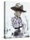 Little Boy Wearing Cowboy Hat-Nora Hernandez-Premier Image Canvas