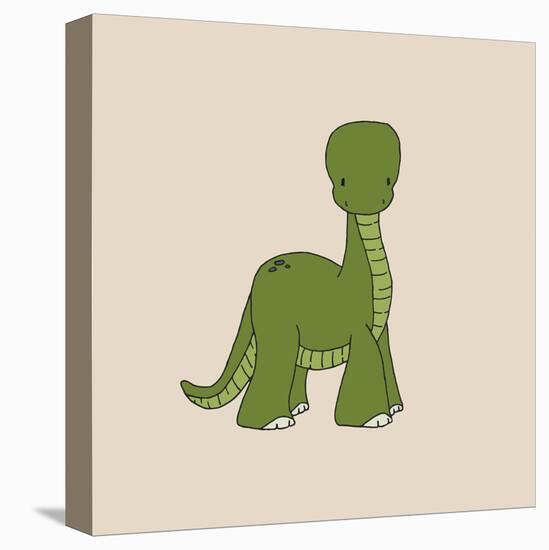 Little Brontosaurus-Designs Sweet Melody-Stretched Canvas