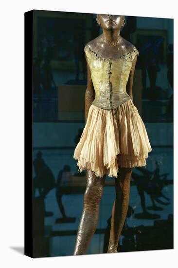 Little Dancer Aged Fourteen, 1880-1881, Bronze with Muslin Skirt and Satin Hair Ribbon-Edgar Degas-Premier Image Canvas