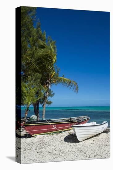 Little fishing boats, Providenciales, Turks and Caicos, Caribbean, Central America-Michael Runkel-Premier Image Canvas