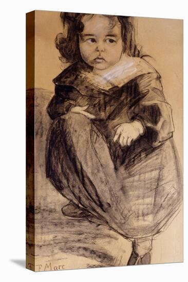 Little Girl with a White Collar, 1905-Franz Marc-Premier Image Canvas