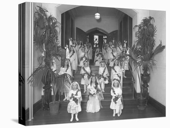 Little Girls at the The Roman Catholic Orphan Asylum-William Davis Hassler-Premier Image Canvas