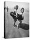 Little Girls Playing Together on a Beach-Lisa Larsen-Premier Image Canvas