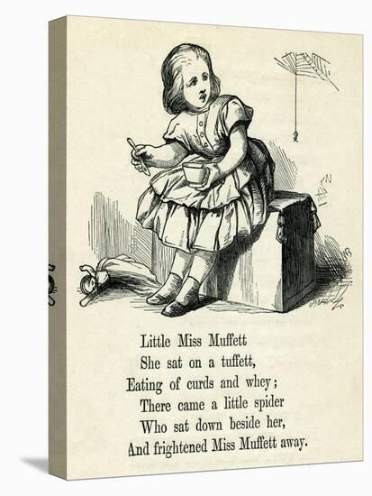 Little Miss Muffet-T. Dalziel-Stretched Canvas