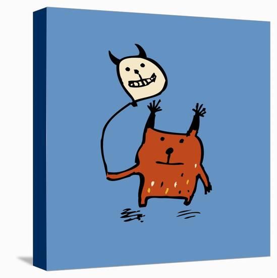 Little Orange Monsters-Carla Martell-Premier Image Canvas