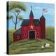 Little Red Barn-Cheryl Bartley-Premier Image Canvas