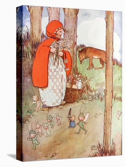 Little Red Riding Hood in the Forest-null-Premier Image Canvas