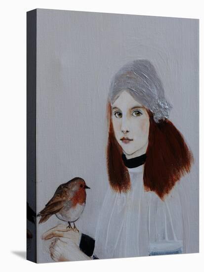 Little Redhead with Robin, 2016, Detail-Susan Adams-Premier Image Canvas