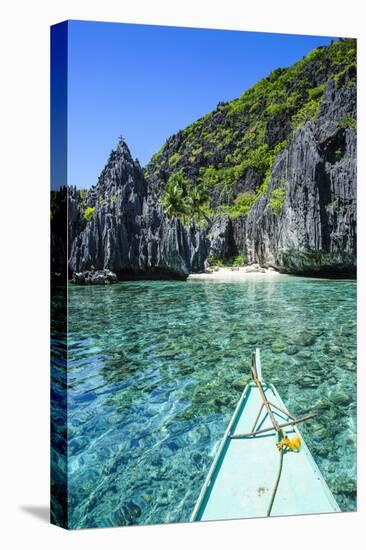 Little White Beach and Crystal Clear Water in the Bacuit Archipelago, Palawan, Philippines-Michael Runkel-Premier Image Canvas