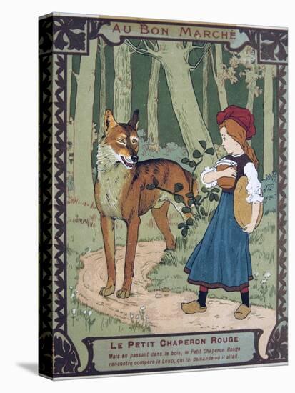 Litttle Red Riding Hood, 19th Century-null-Premier Image Canvas