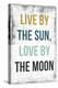 Live By the Sun Love by the Moon-PI Studio-Stretched Canvas